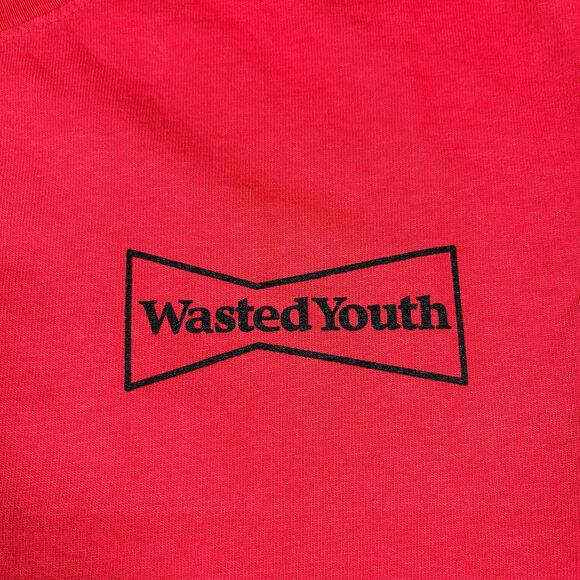 NWT COMPLEXCON X WASTED YOUTH Red Don't Bother Me Anymore Tee Size S New - Picture 4 of 7